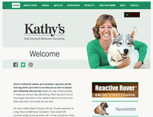Tablet Screenshot of kathysdogtraining.com.au